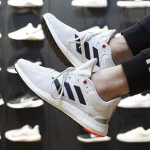 MEN'S adidas PureBoost 21 White Solar Red GY5099 Size 7